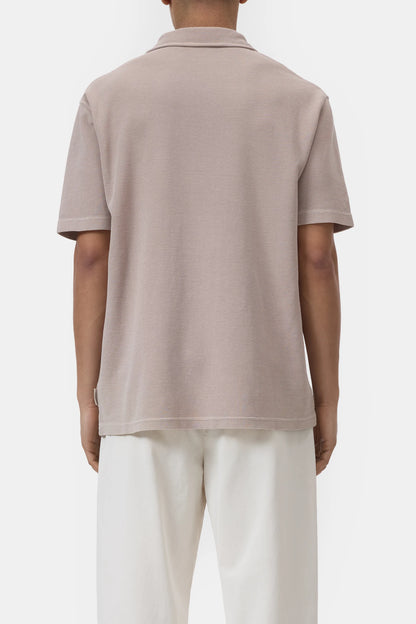 Cotton Polo Shirt - Clay Beige - DUNE + SALT