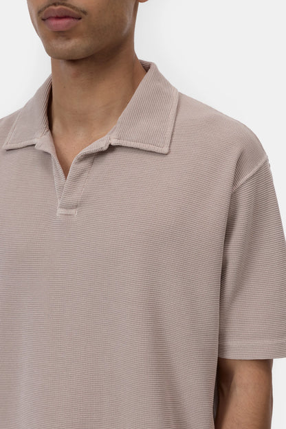 Cotton Polo Shirt - Clay Beige - DUNE + SALT