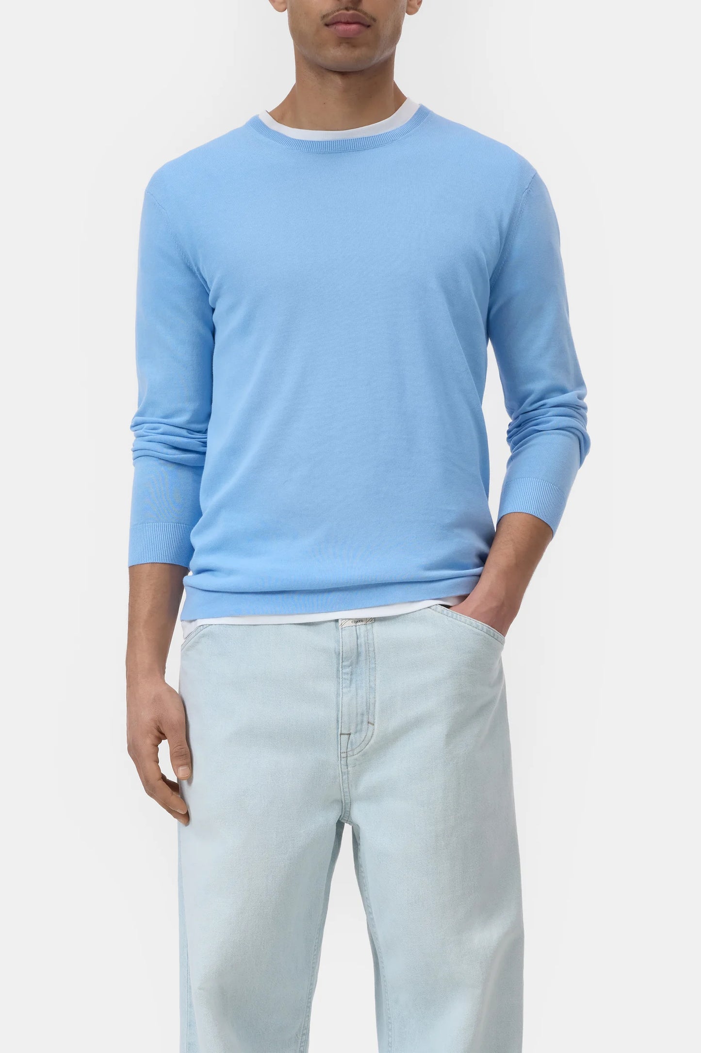 Cotton Jumper - Sky Blue - DUNE + SALT