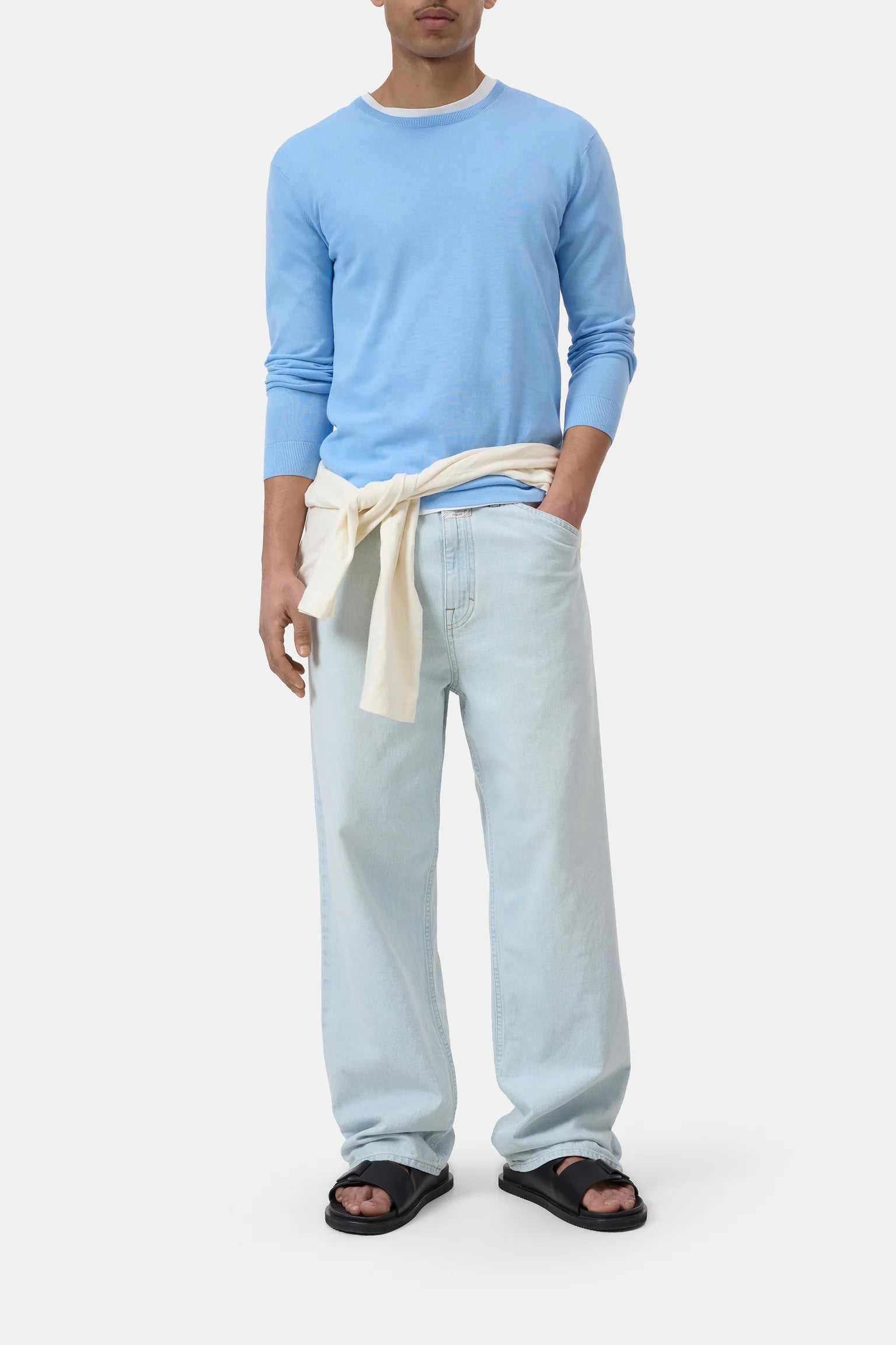Cotton Jumper - Sky Blue - DUNE + SALT