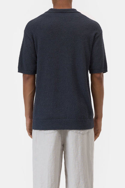 Cotton Knit Polo – Magma Black – 3