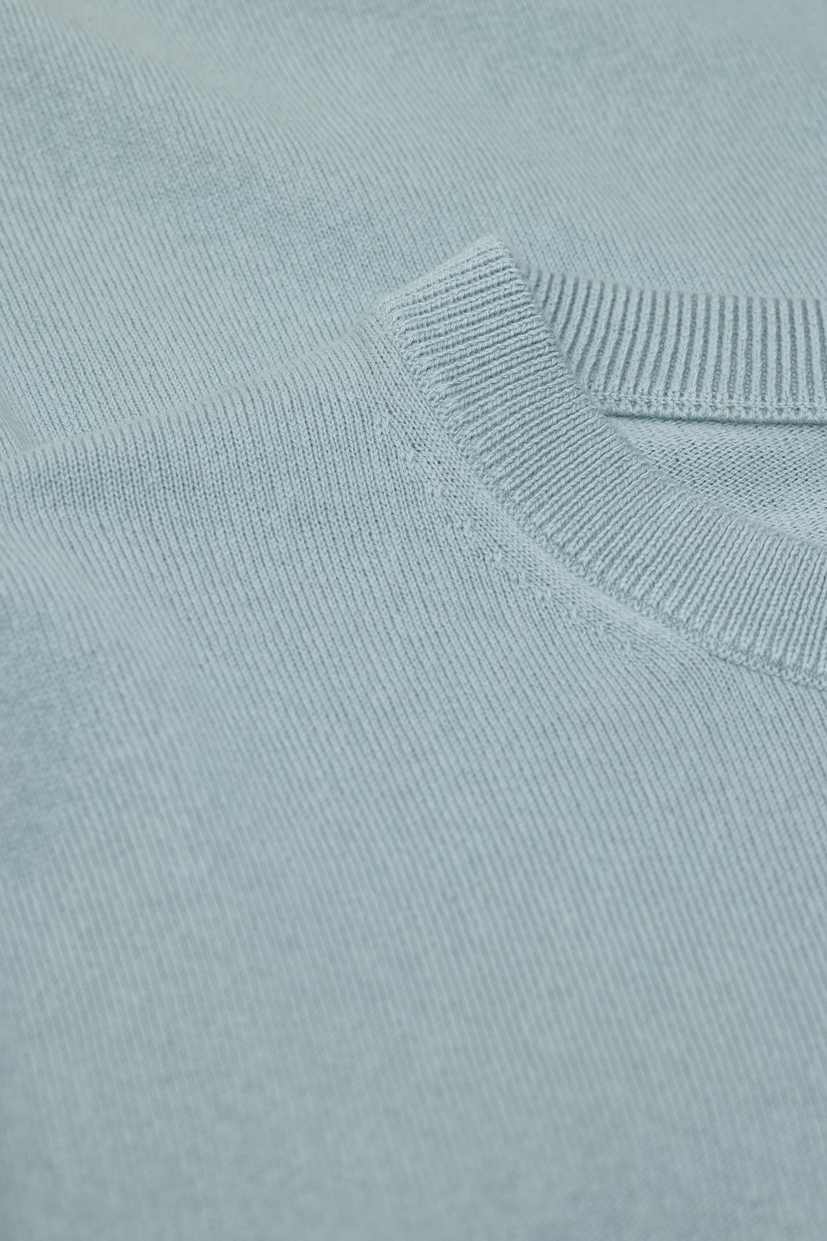 Closed Men's Fine-Knit Jumper — Drift Blue Dark Gray
