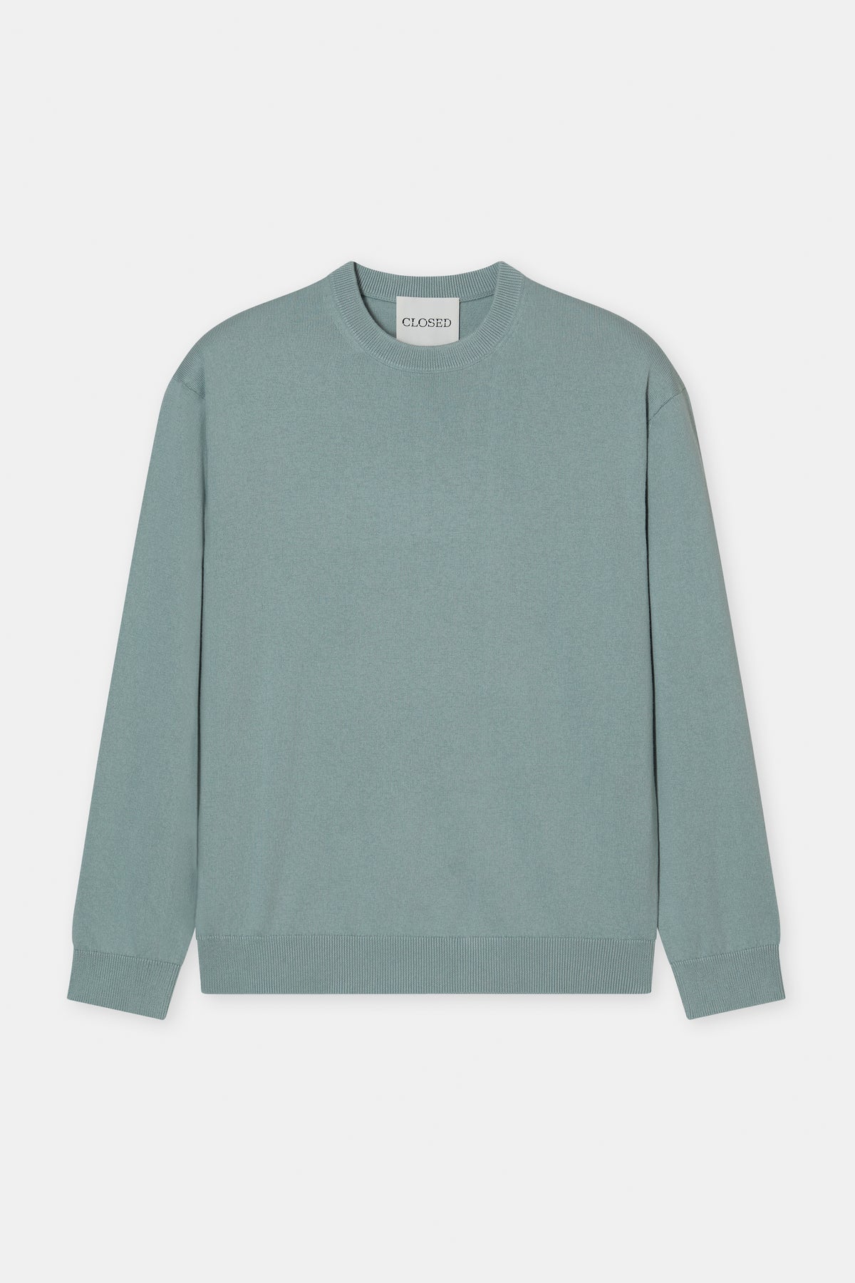 Closed Men's Fine-Knit Jumper — Drift Blue Light Slate Gray