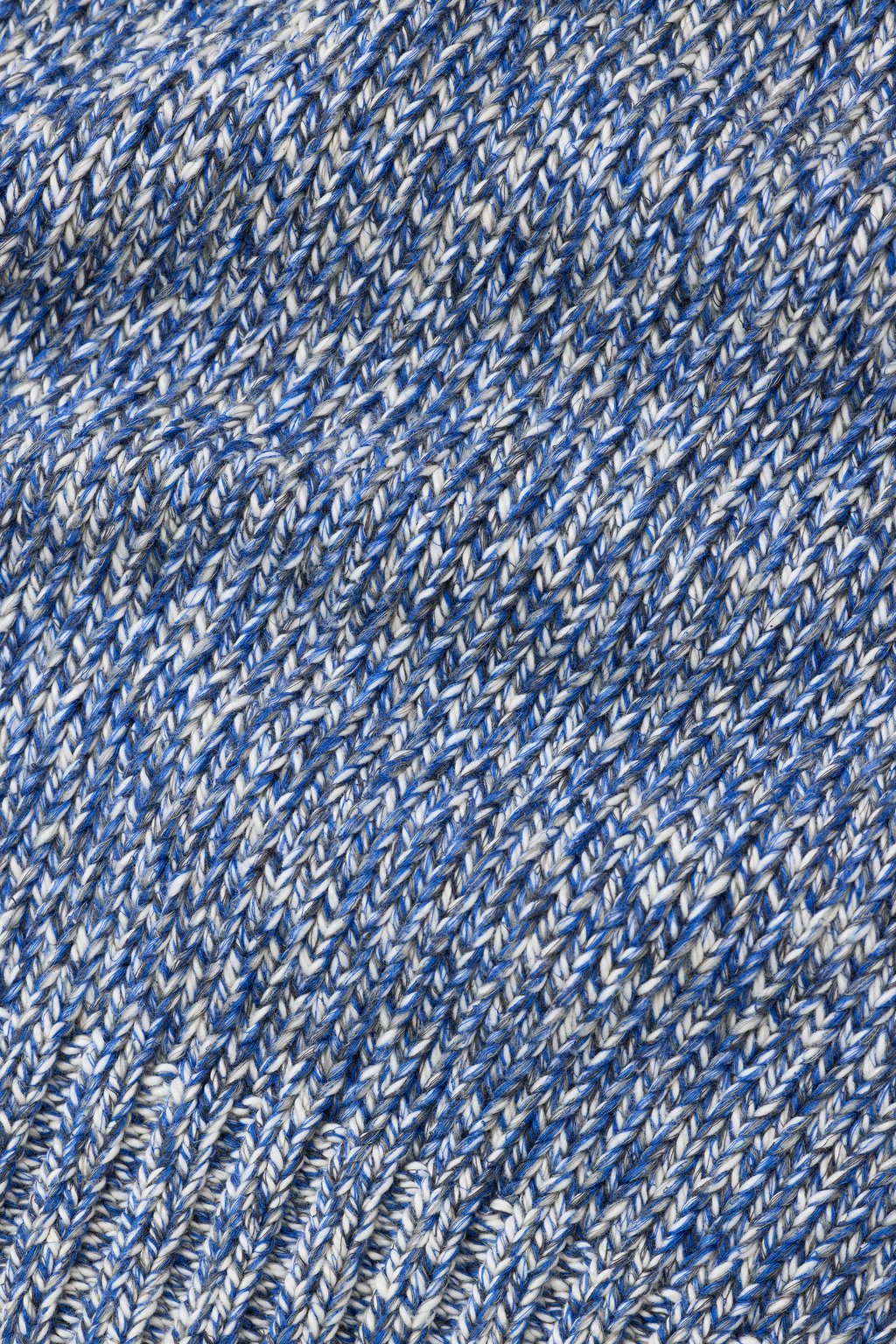 Closed Men's Mouliné Crewneck Sweater - Harbour Blue Slate Gray