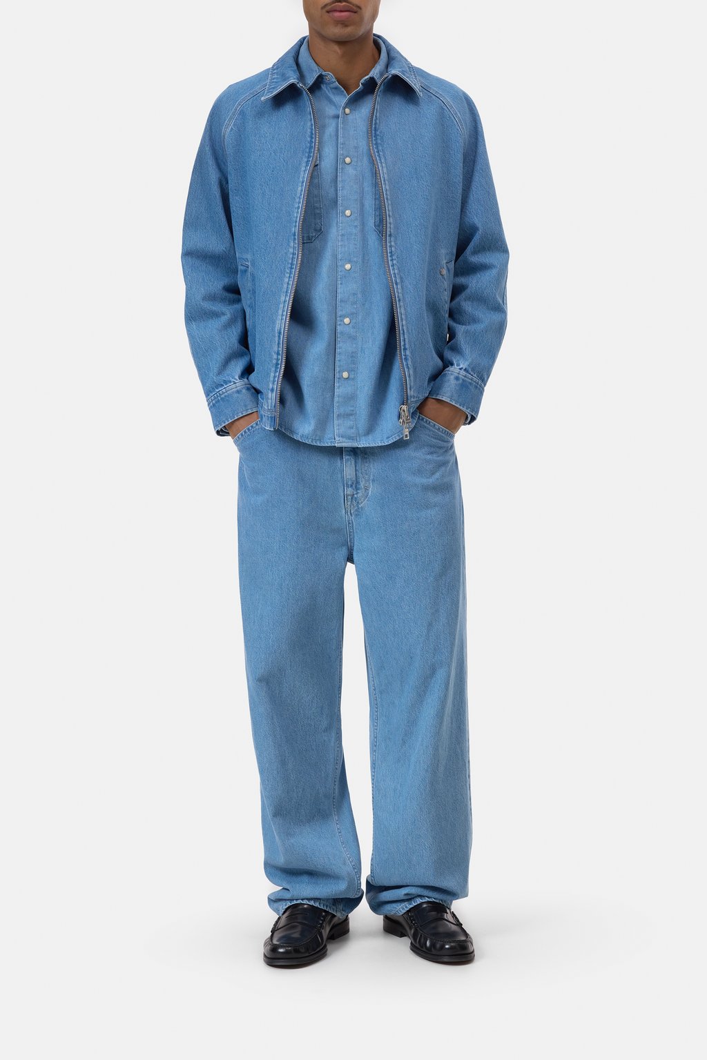 Postal Denim Jacket – Mid Blue – 1