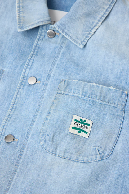 Closed Men's Worker Denim Jacket – Light Blue Light Steel Blue