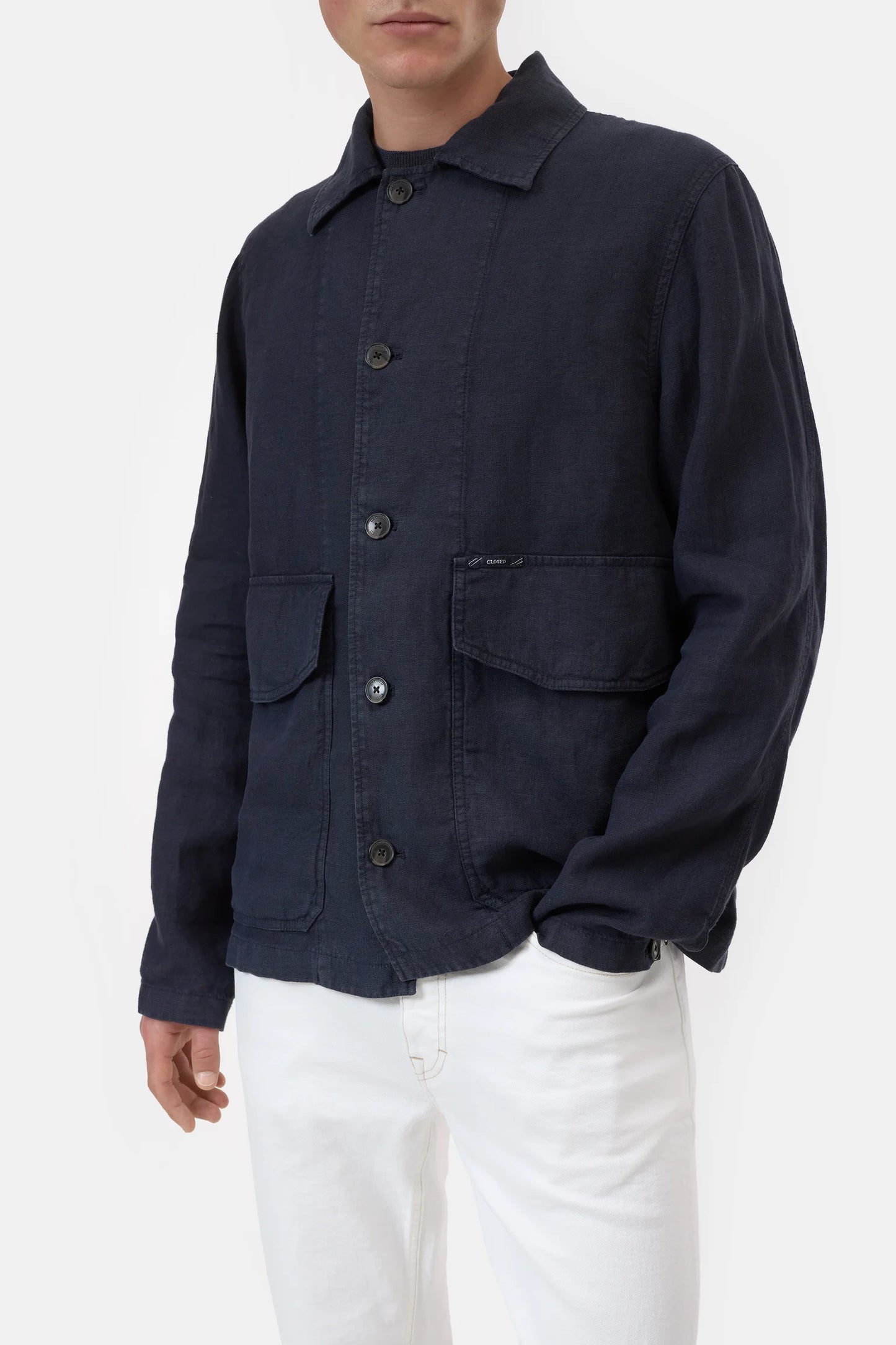 Closed Men's Cargo Jacket - Magma Black Dark Slate Gray