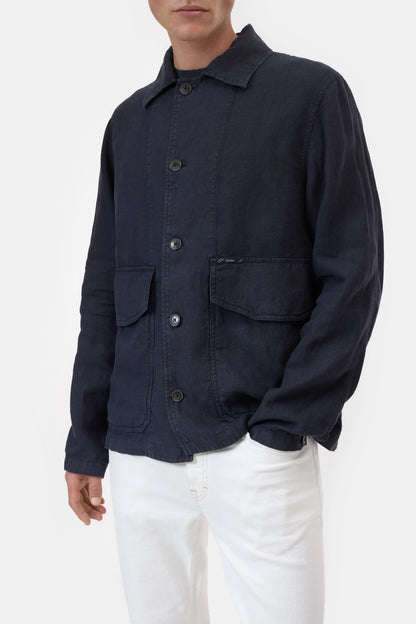 Closed Men's Cargo Jacket - Magma Black Dark Slate Gray