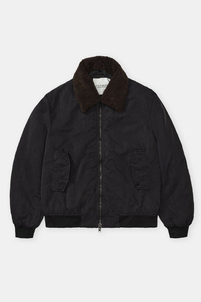 Nylon Flight Jacket - Ebony - DUNE + SALT