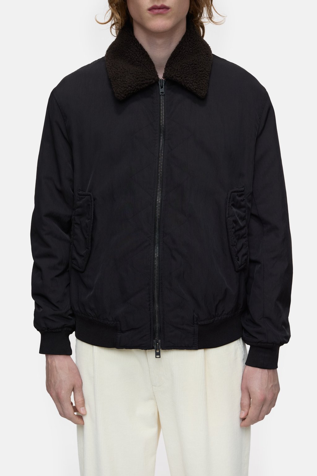 Nylon Flight Jacket - Ebony - DUNE + SALT