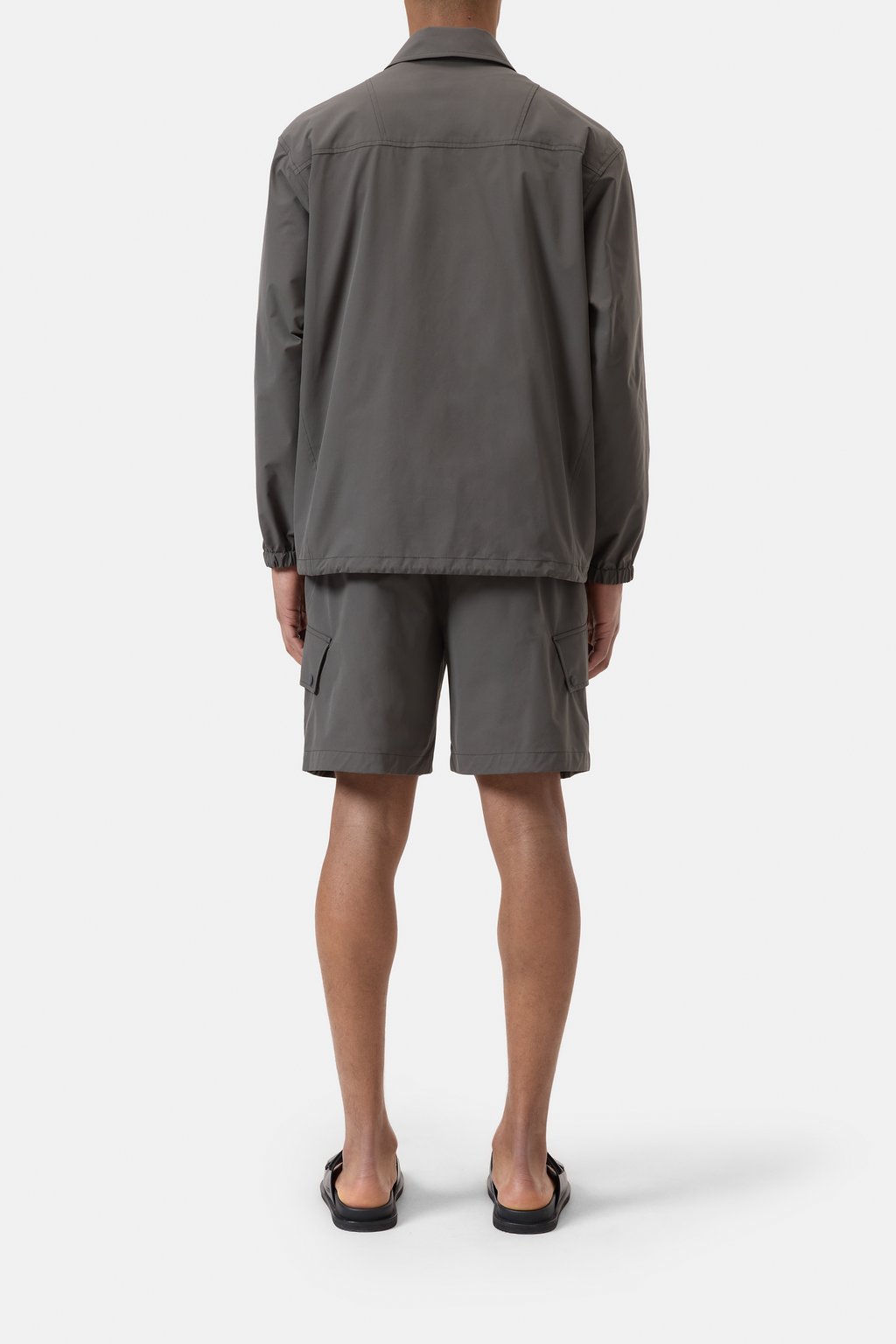 Polyester Coach Jacket - Pepper Grey - DUNE + SALT