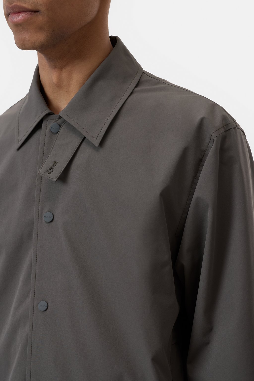 Polyester Coach Jacket - Pepper Grey - DUNE + SALT