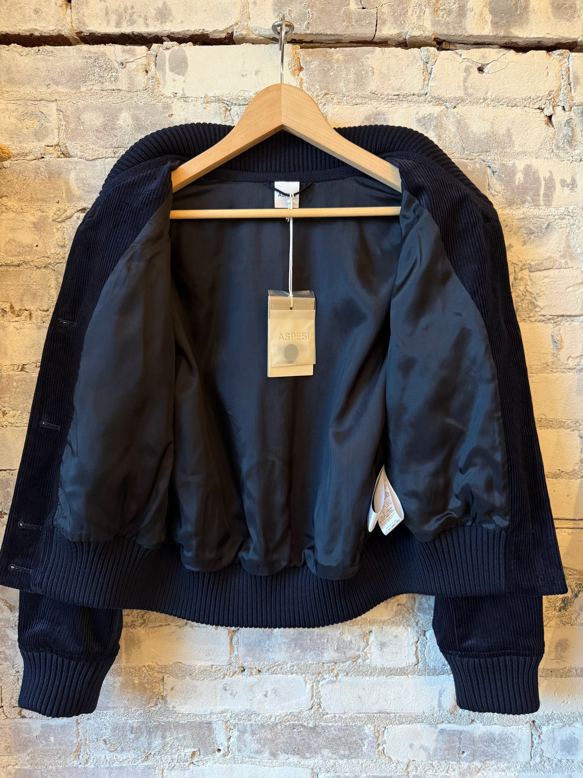 Aspesi Cotton Corduroy Jacket - Navy Black