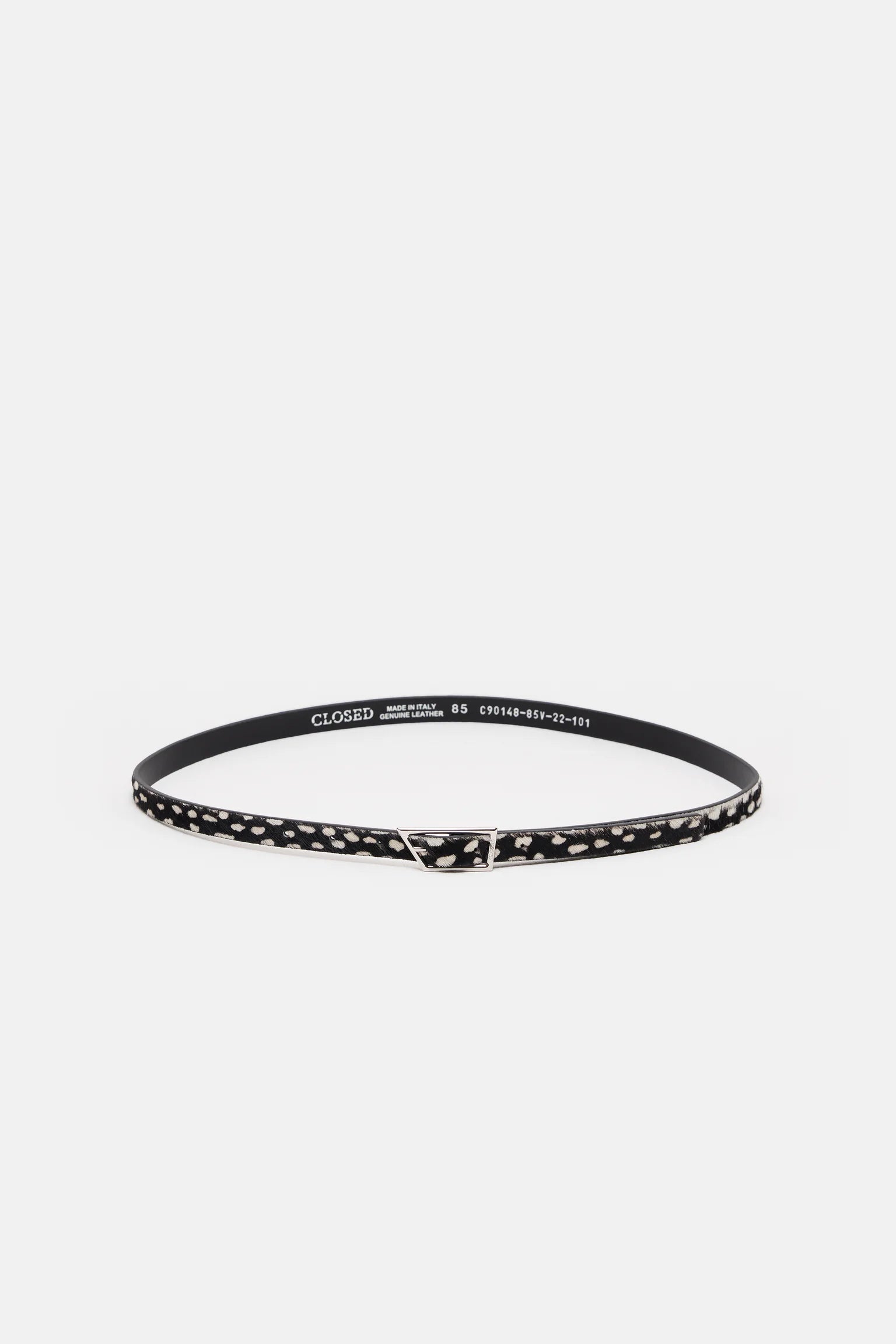 Cowhide Belt - Black/Cream - DUNE + SALT