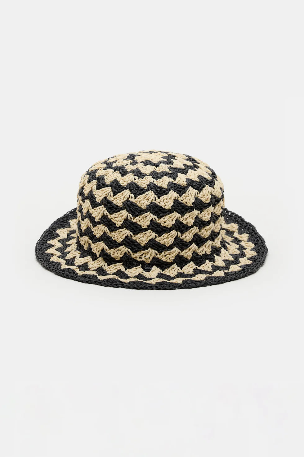 Closed Women's Paper Braid Sun Hat – Black Lavender