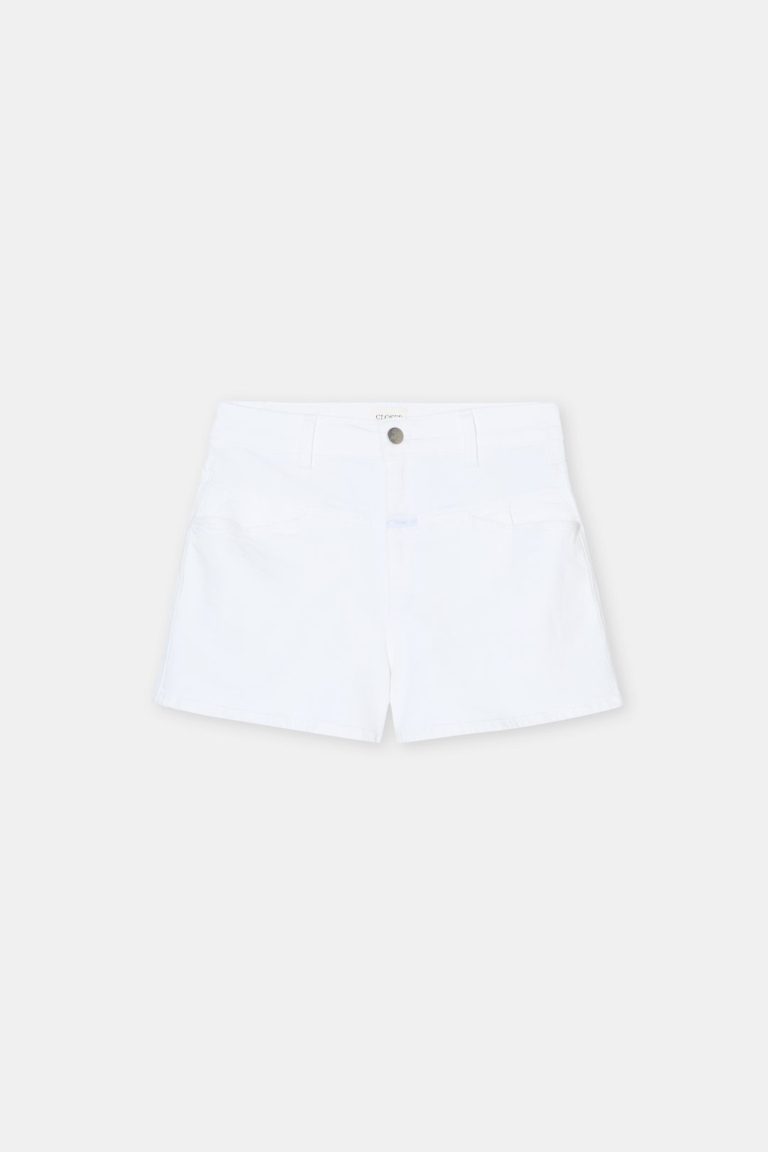 Jocy-X Denim Shorts - White - DUNE + SALT