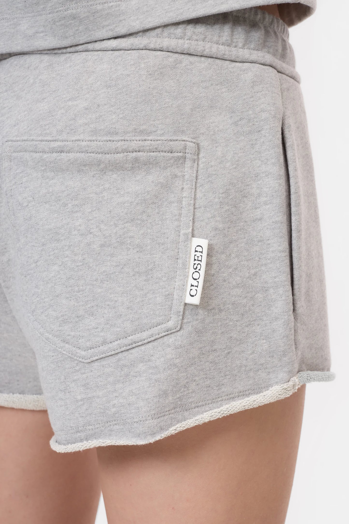 Closed Women's Sweat Shorts – Light Grey Melange Gray