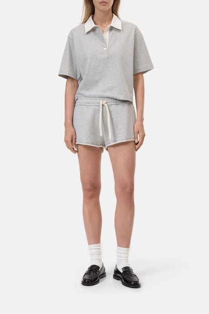 Closed Women's Sweat Shorts – Light Grey Melange White Smoke