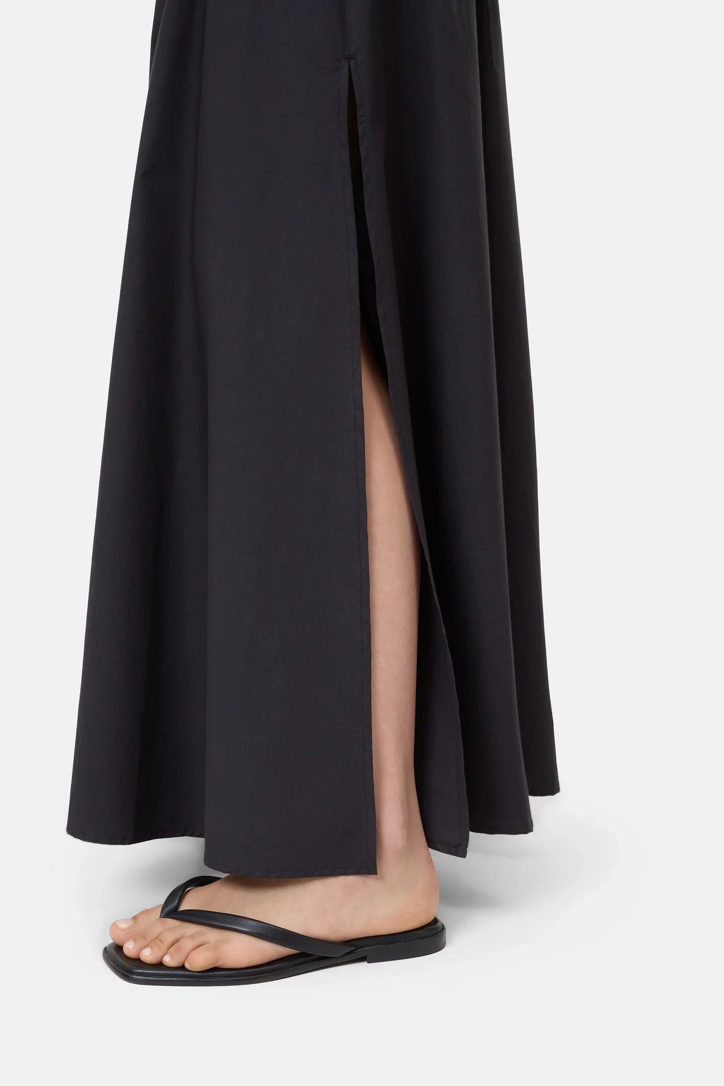 Closed Women's Gathered Skirt – Black Dark Slate Gray