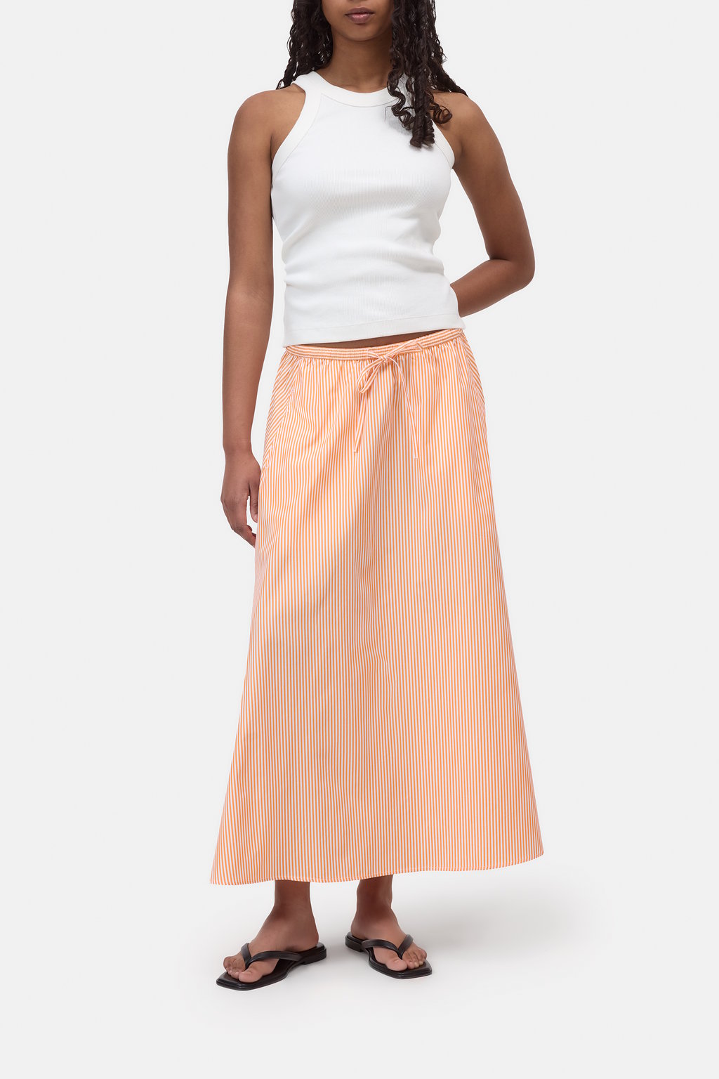 Closed Women's Gathered Cotton Skirt – Spice Orange
