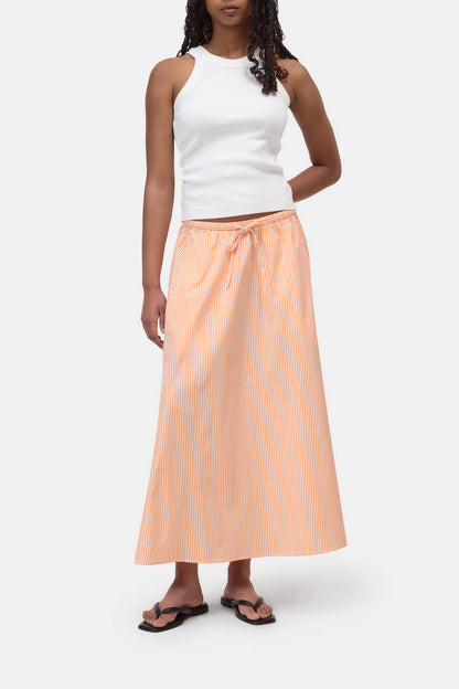 Closed Women's Gathered Cotton Skirt – Spice Orange