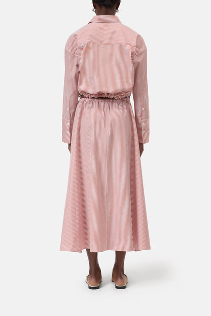 Closed Women's Gathered Cotton Skirt – Brick Red Tan