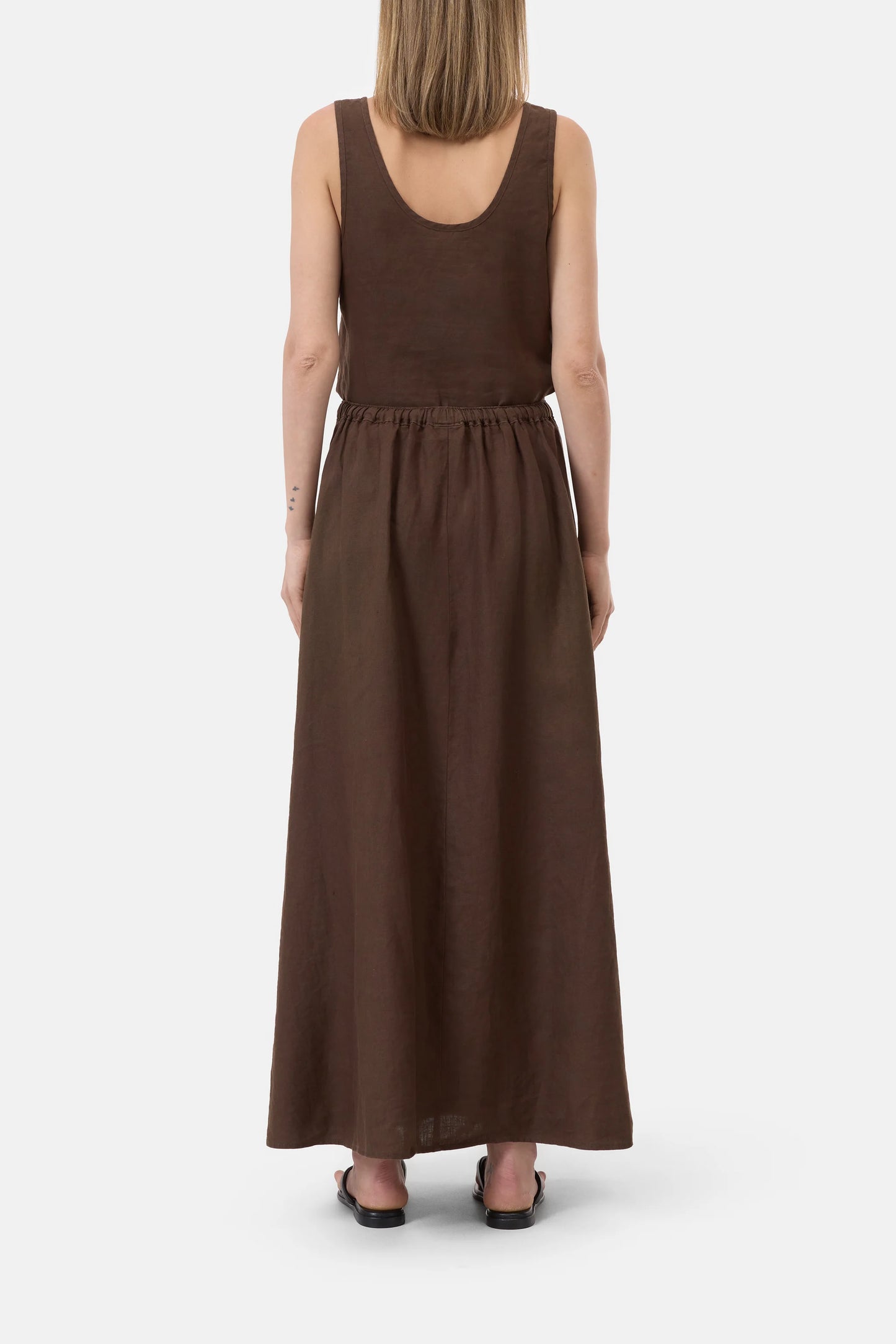 Closed Women's Linen Maxi Skirt – Maple Brown Dark Slate Gray