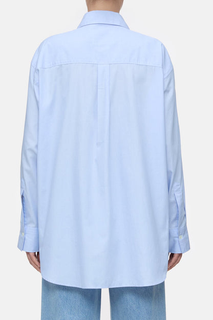 Cotton Shirt Blouse - Lazio Blue - DUNE + SALT