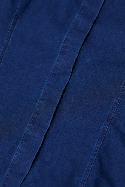 Tailored Cotton Blouse - Dark Blue - DUNE + SALT