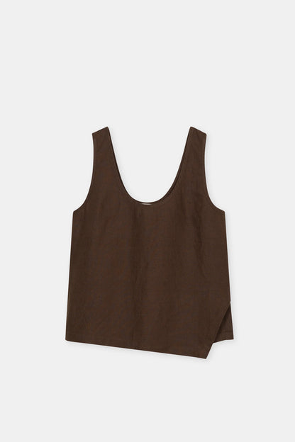 Closed Women's Tank Top – Maple Brown Dark Slate Gray