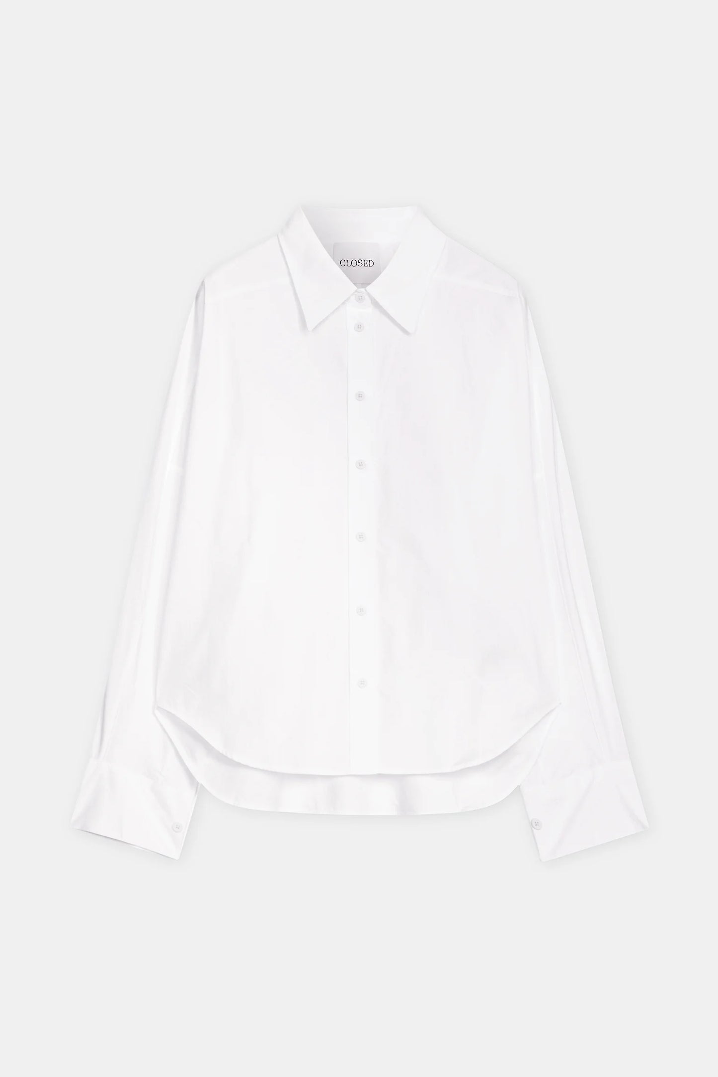 Gathered Cotton Shirt - White - DUNE + SALT