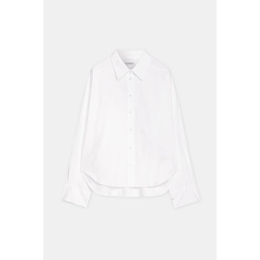 Gathered Cotton Shirt - White - DUNE + SALT
