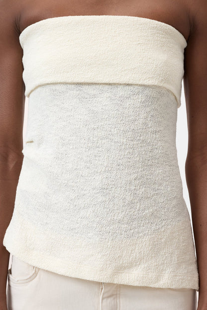 Cotton Tube Top - Dune Beige - DUNE + SALT