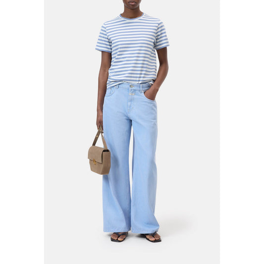 Closed Women's Striped Basic T-Shirt – Stone Blue
