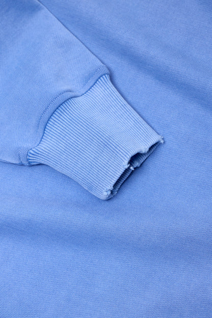 Closed Women's Organic Cotton Sweatshirt - Moonleaf Blue Cornflower Blue
