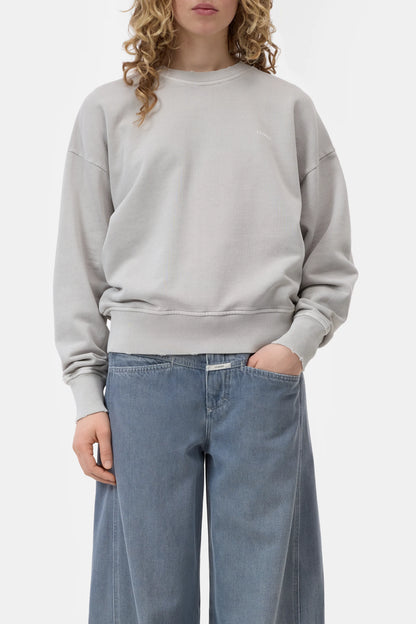 Closed Women's Organic Cotton Sweatshirt - Stoneleaf Green Gray