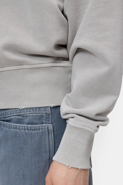 Closed Women's Organic Cotton Sweatshirt - Stoneleaf Green Dark Gray