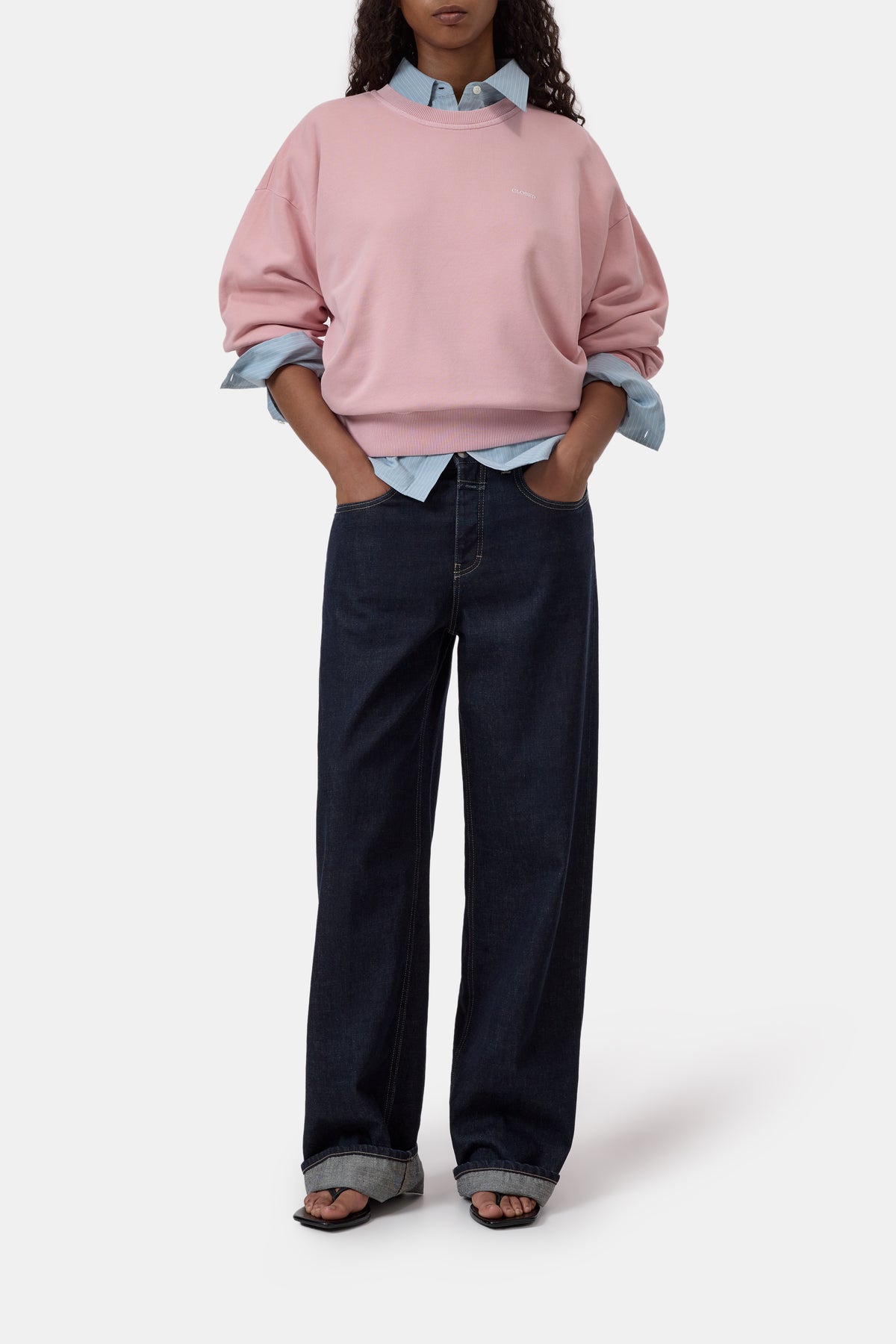 Closed Women's Organic Cotton Sweatshirt - Powder Pink Lavender