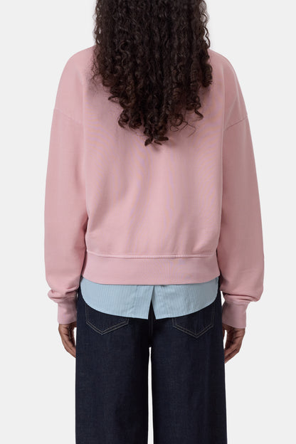 Closed Women's Organic Cotton Sweatshirt - Powder Pink Black