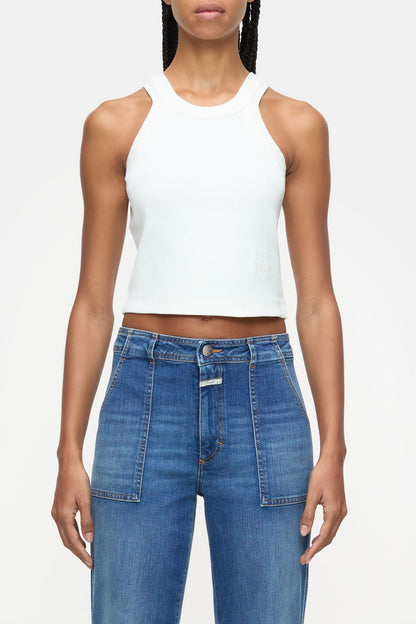 Cropped Racer Top - Ivory - DUNE + SALT