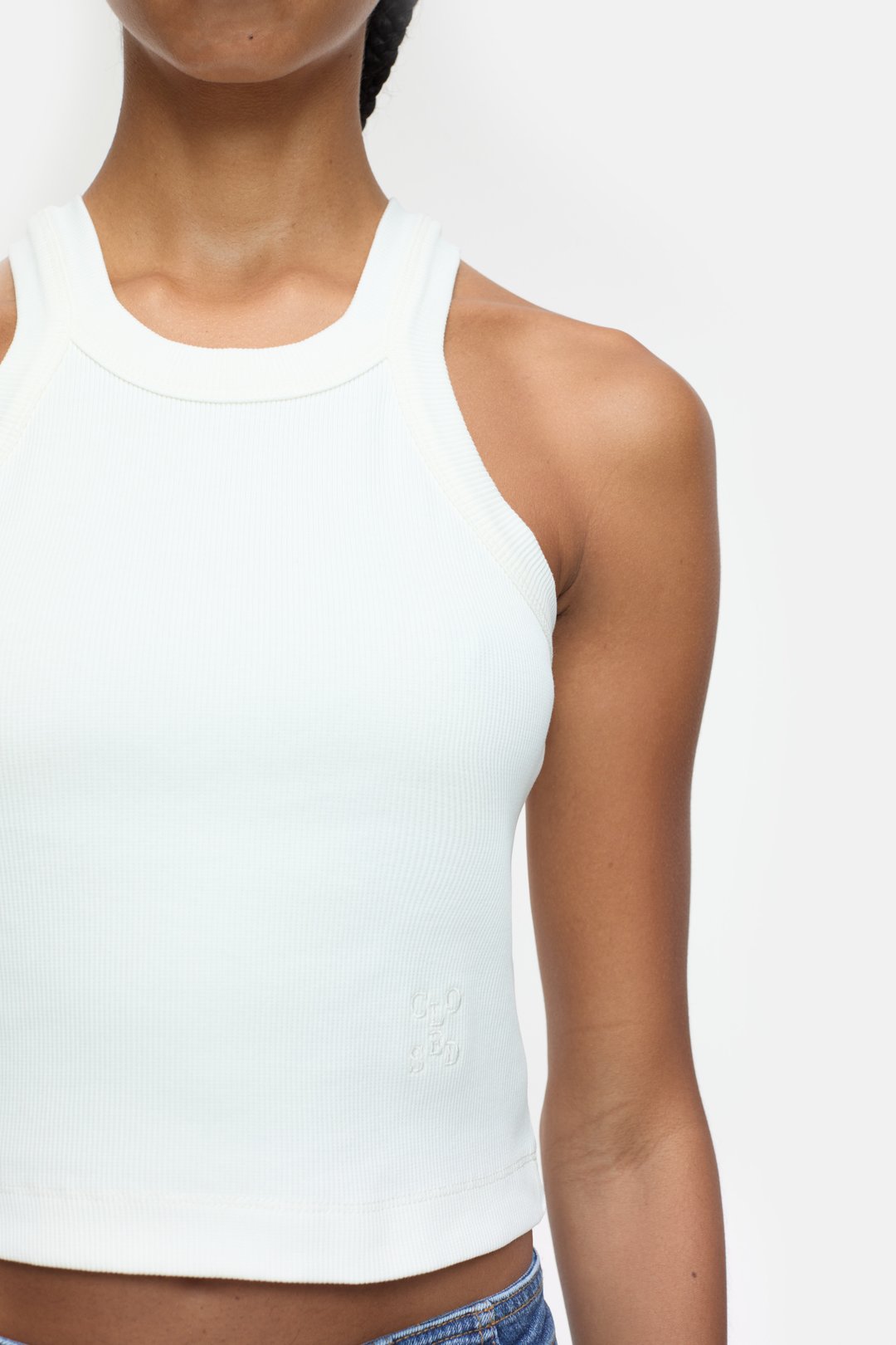 Cropped Racer Top - Ivory - DUNE + SALT
