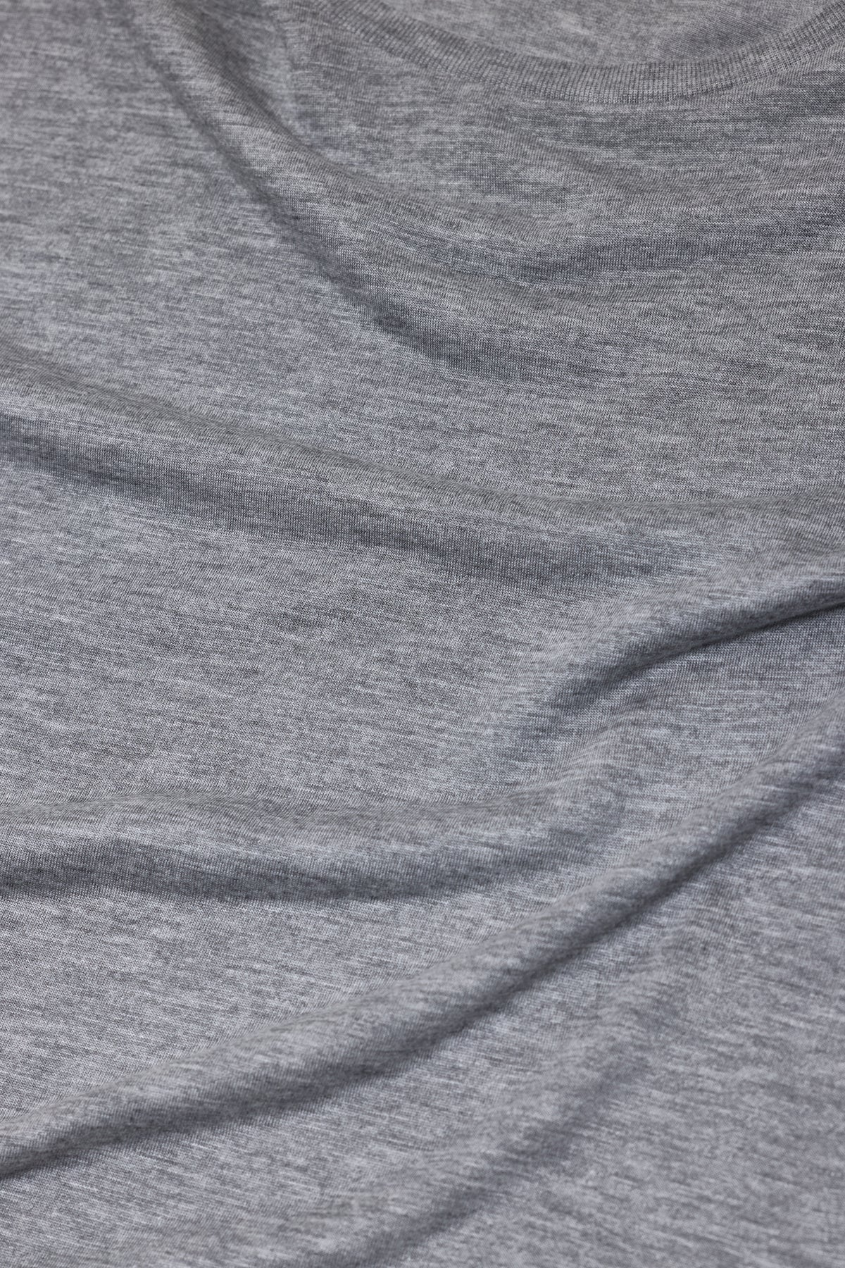 Closed Women's Modal-Cashmere Longsleeve - Light Grey Melange Light Slate Gray