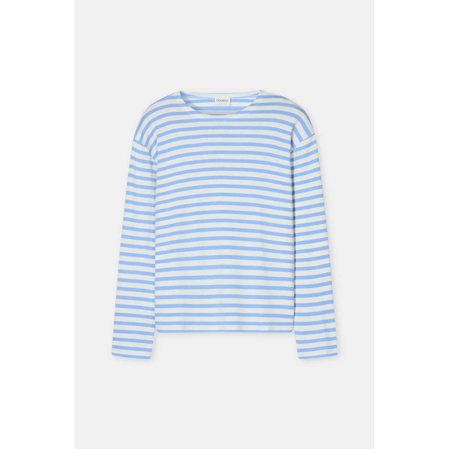 Basic Cotton-Blend Longsleeve - Sky Blue Stripe - DUNE + SALT