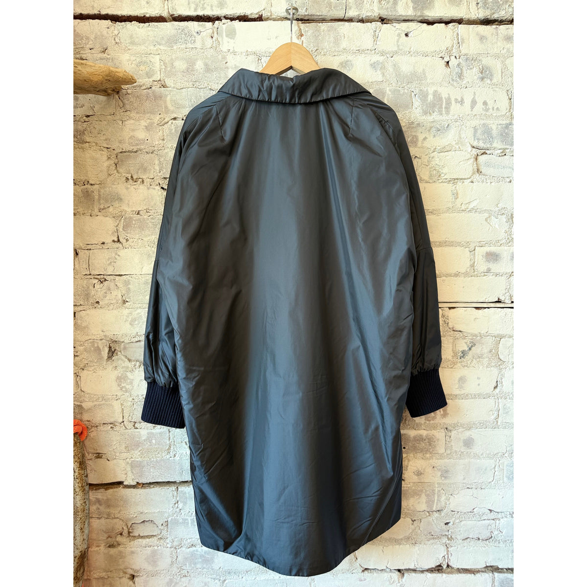 Aspesi Kimono Coat - Navy Antique White