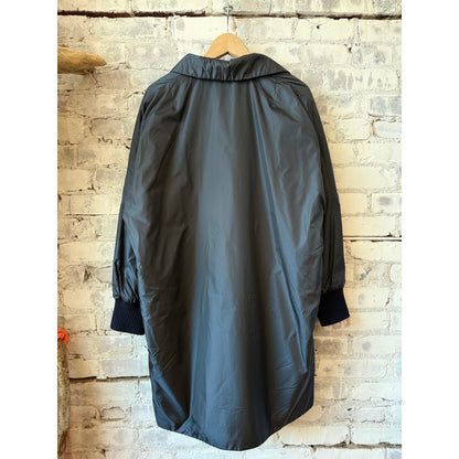 Aspesi Kimono Coat - Navy Antique White