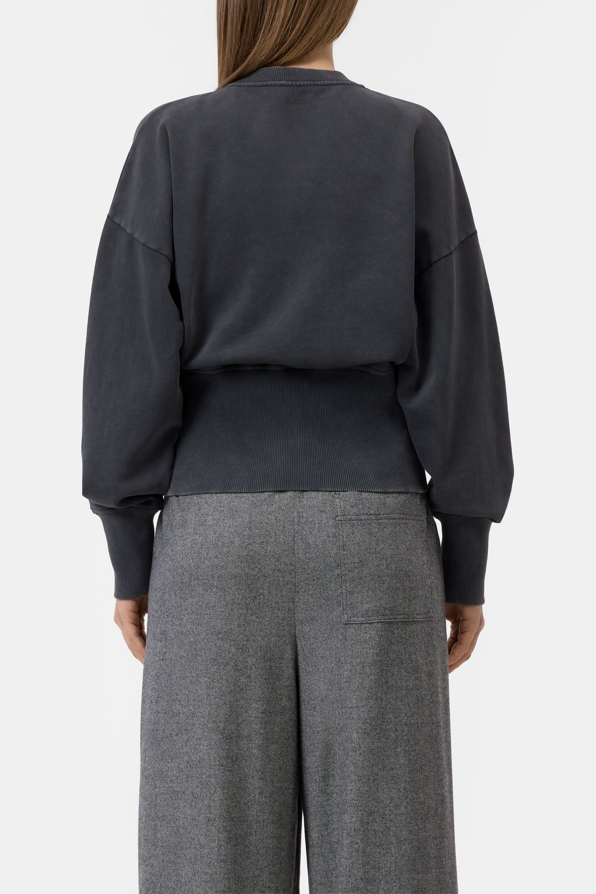 Closed Women's Zipped Sweat Jacket - Black Dark Slate Gray