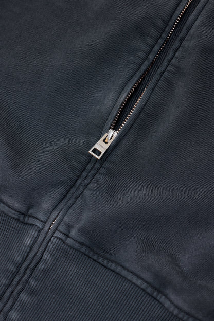 Closed Women's Zipped Sweat Jacket - Black Dark Slate Gray