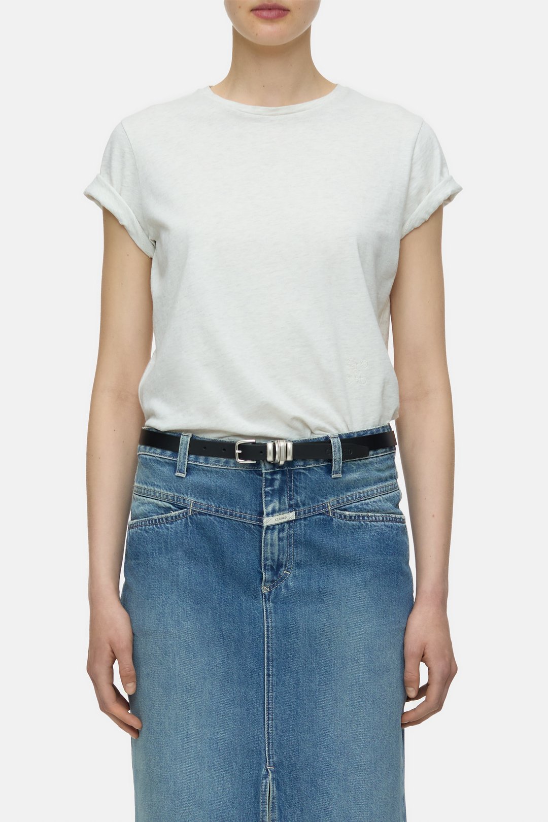 T-Shirt in Melange - Sabbia Beige - DUNE + SALT