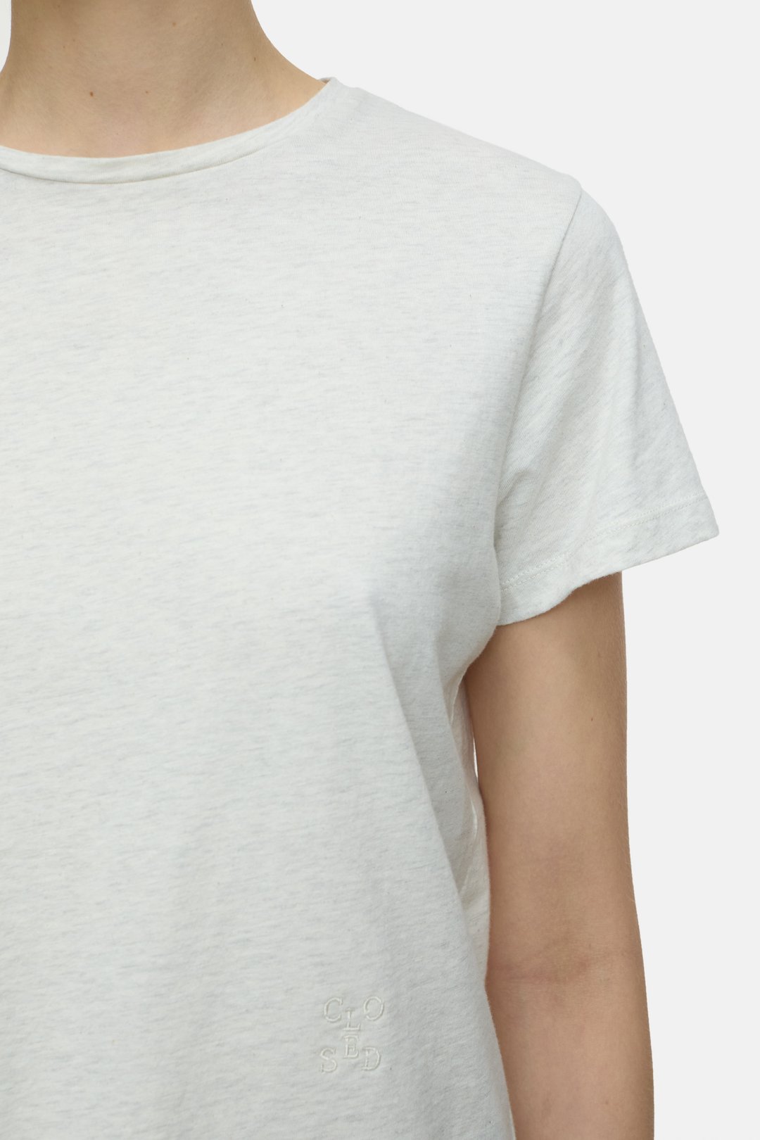 T-Shirt in Melange - Sabbia Beige - DUNE + SALT