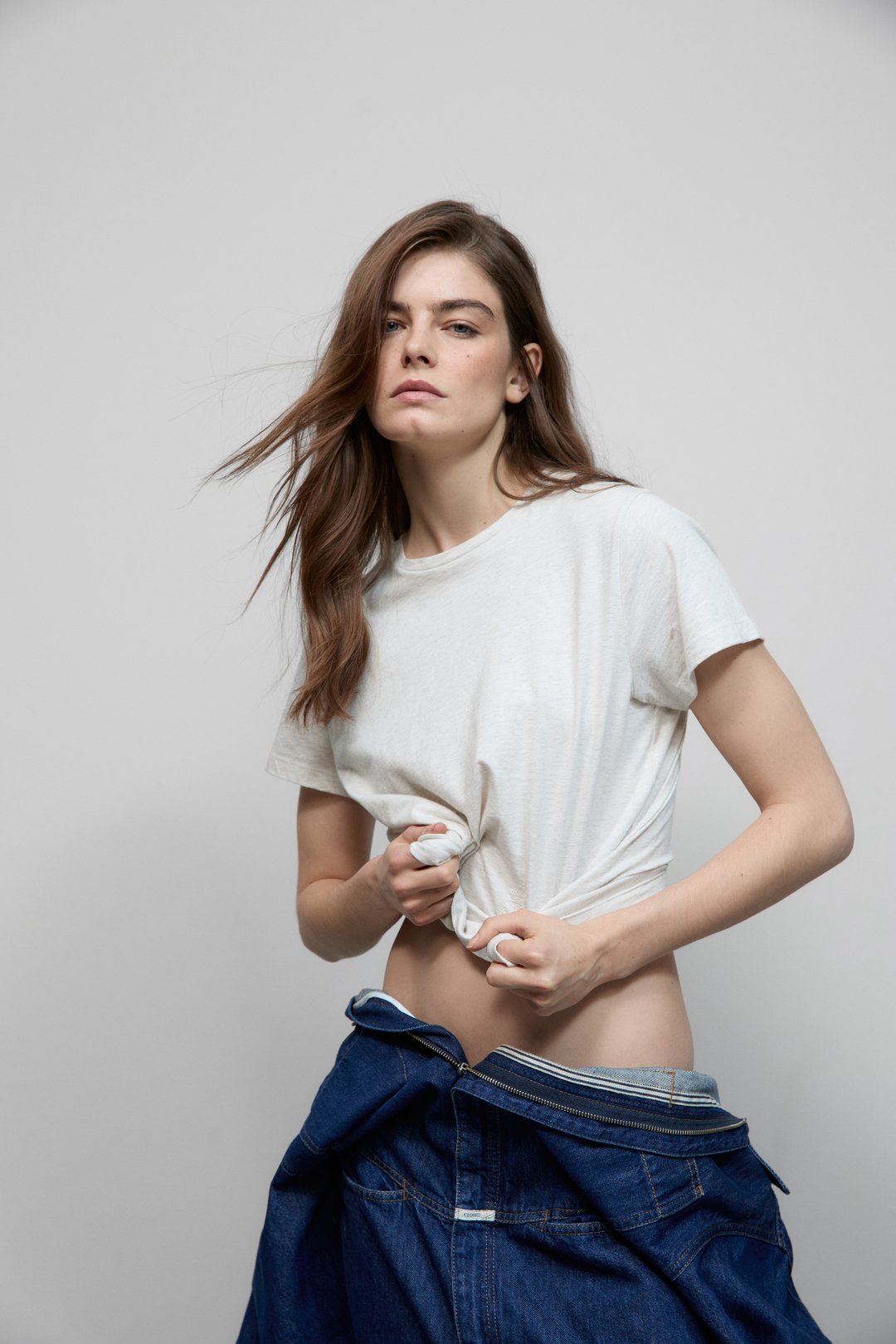 T-Shirt in Melange - Sabbia Beige - DUNE + SALT